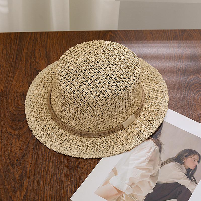Summer Straw Hat With Large Brim For Sunshade And Ventilation For Casual Outdoor Wear