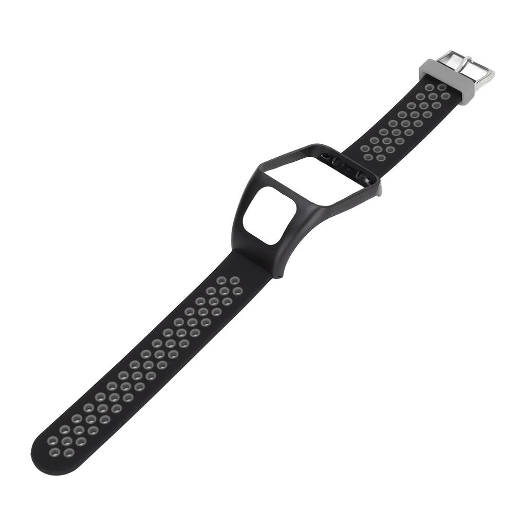 Smartwatch Band Silicone Wrist Watch Strap Dual Color with Pin Buckle for TOMTOM Runner3