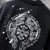 8735 CHROME HEARTS Лето 2026 Новая Высококачественная Хлопковая Круглый Вырез Свободная Большого Размера Мужская и Женская Футболка Футболка для Пары