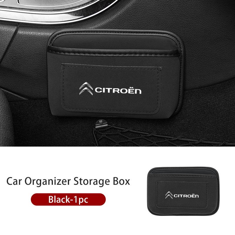 Paste Car Cards Phone Key Paste Box Self Adhesive Storage Pocket For Citroen C4 C3 C5 C1 C2 C6 VTS C4L DS3 DS4 DS5 Grand