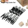 Wood Plug Cutter Drill Bit Set Straight Tapered Cutting Tool Cork Knife HSS Claw Type Woodworking 6mm 10mm 13mm 16mm