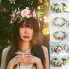 Повязка на голову с цветком в стиле бохо, гирлянда, праздничная свадебная корона, повязка для волос, аксессуары для волос