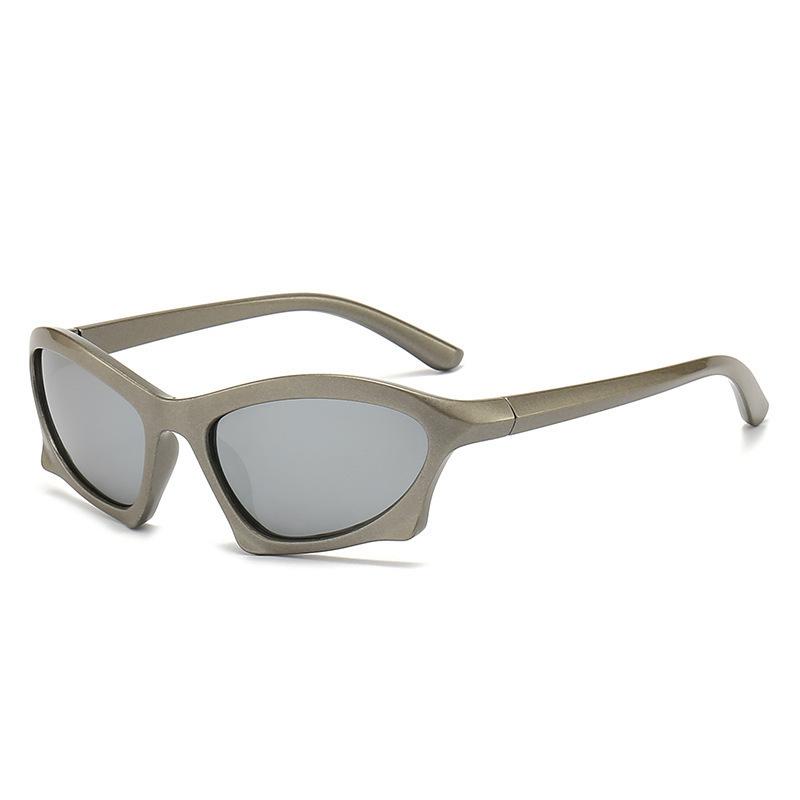 New European and American YK millennial style cyberpunk future high-end sunglasses women ins UV-proof sunglasses