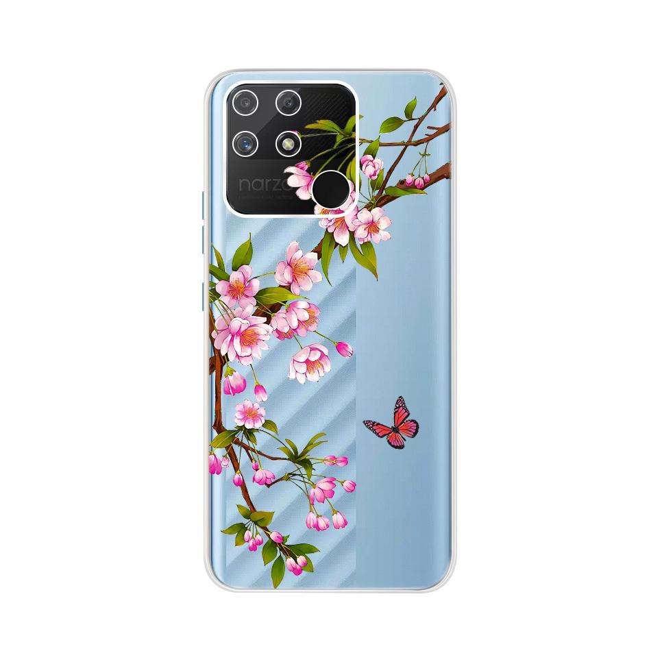 Soft Silicone Case For Raelme Narzo 50A RMX3430 Phone CaseTransparent TPU Cover For Realme Narzo50a 50 A 6.5" Back Cases Bumper