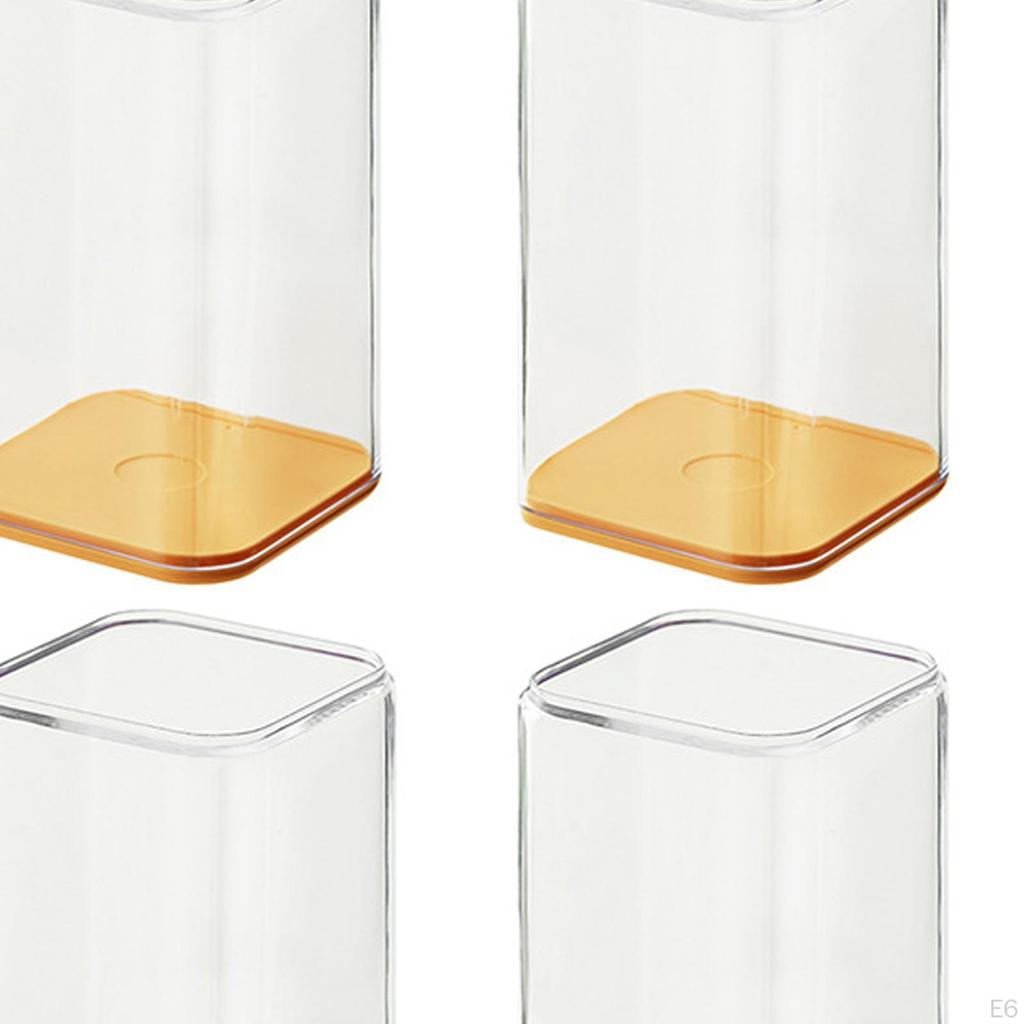 4 штуки Акриловая витрина Коробка Декоративная Настольная Штабелируемая Прозрачное Хранение