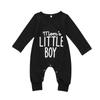 Fashion Newborn Toddler Infant Baby Boys Romper Long Sleeve Jumpsuit Playsuit Little Boy Outfits Black Clothes