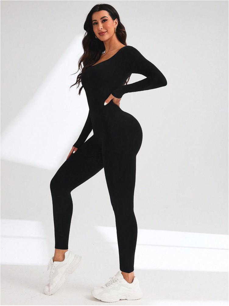 European Seamless Back Cross Yoga Bodysuit Fitness Wear