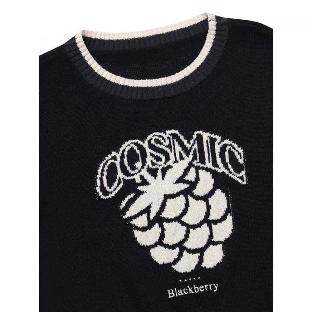 Bbc Earth Women Short Sleeve Sweater Navy