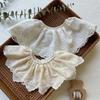 Baby Bib Lace Baby Accessories Korean Kids Lace Collar Cute Hollow Female Baby Bib Scarf Floral Infants Saliva Towel
