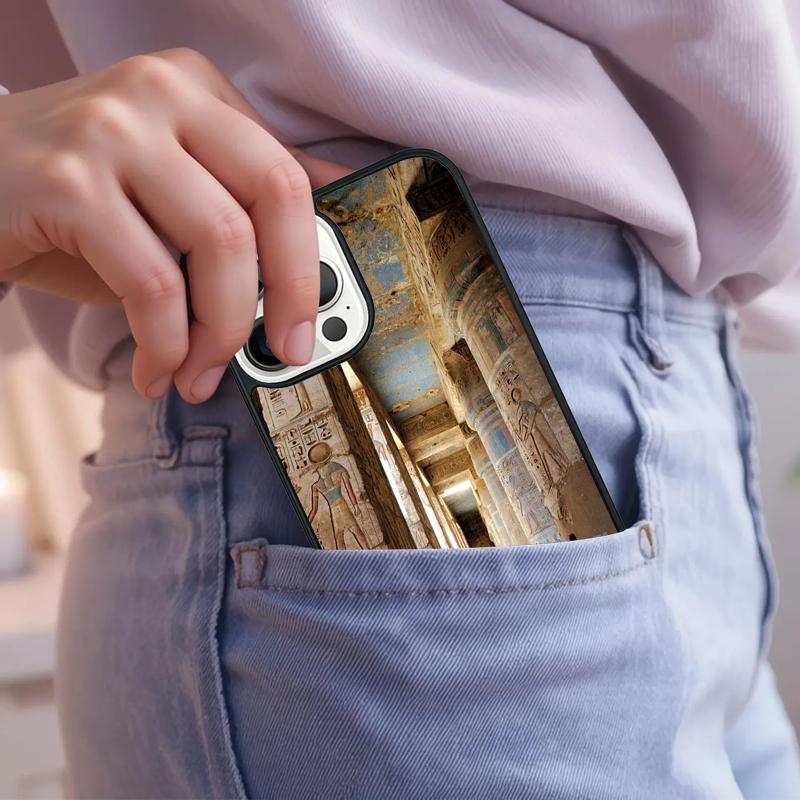 Ancient Egyptian Hieroglyphic Phone Case For iPhone 17 Air 15 16e 14 13 Pro Max Coque 12 11 Pro Max PLUS cover
