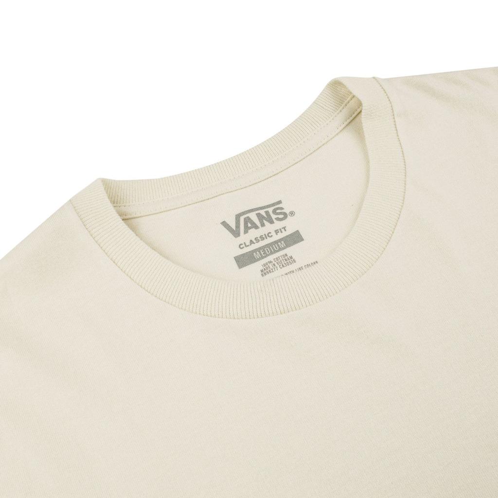 Vans Футболка унисекс с коротким рукавом и круглым вырезом Ss22 с леопардовым принтом, однотонная, бежевая VN0A7PJV3KS