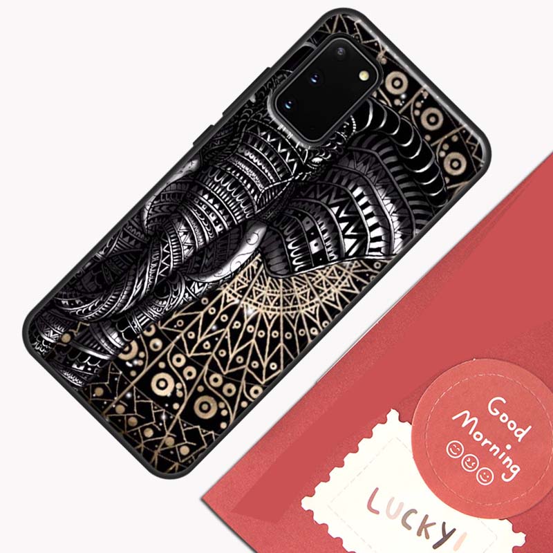 Цветочный tribal слон Чехол для телефона для Samsung Galaxy S26 S25 Ultra S20 S21 S22 S23 S24 S10 Plus S25 FE Чехол-оболочка