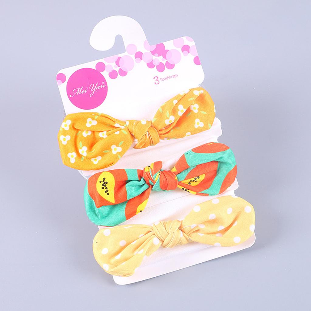 3 шт., повязка на голову с бантом для новорожденных девочек и мальчиков, аксессуары для головных уборов