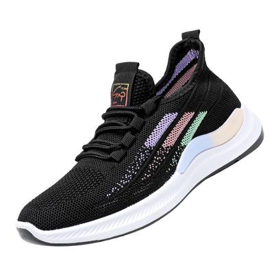 Женская повседневная обувь Осенняя женская спортивная обувь Модные дышащие сетчатые кроссовки для бега Zapatos Mujer Женские кроссовки на шнуровке