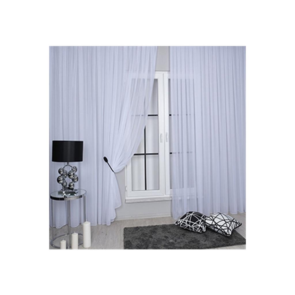 Плоская плиссированная тюль из микро-шелковой вуали кремового цвета