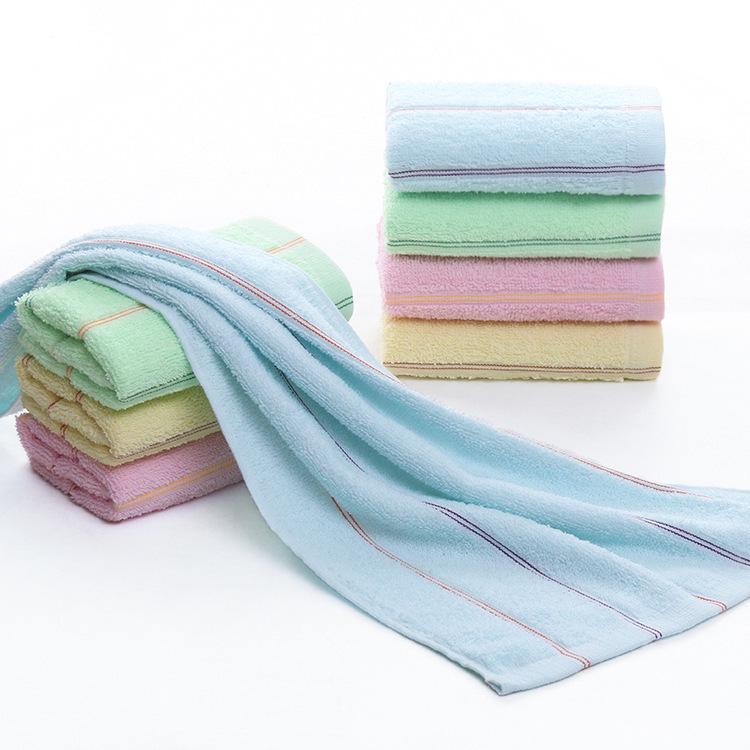 Утолщенное мягкое впитывающее хлопково-полиэстеровое полотенце для лица - подарок для домашнего использования