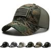 American Flag Camouflage Sticker Embroidered Baseball Cap Net Hat Men Outdoor Velcro Cap