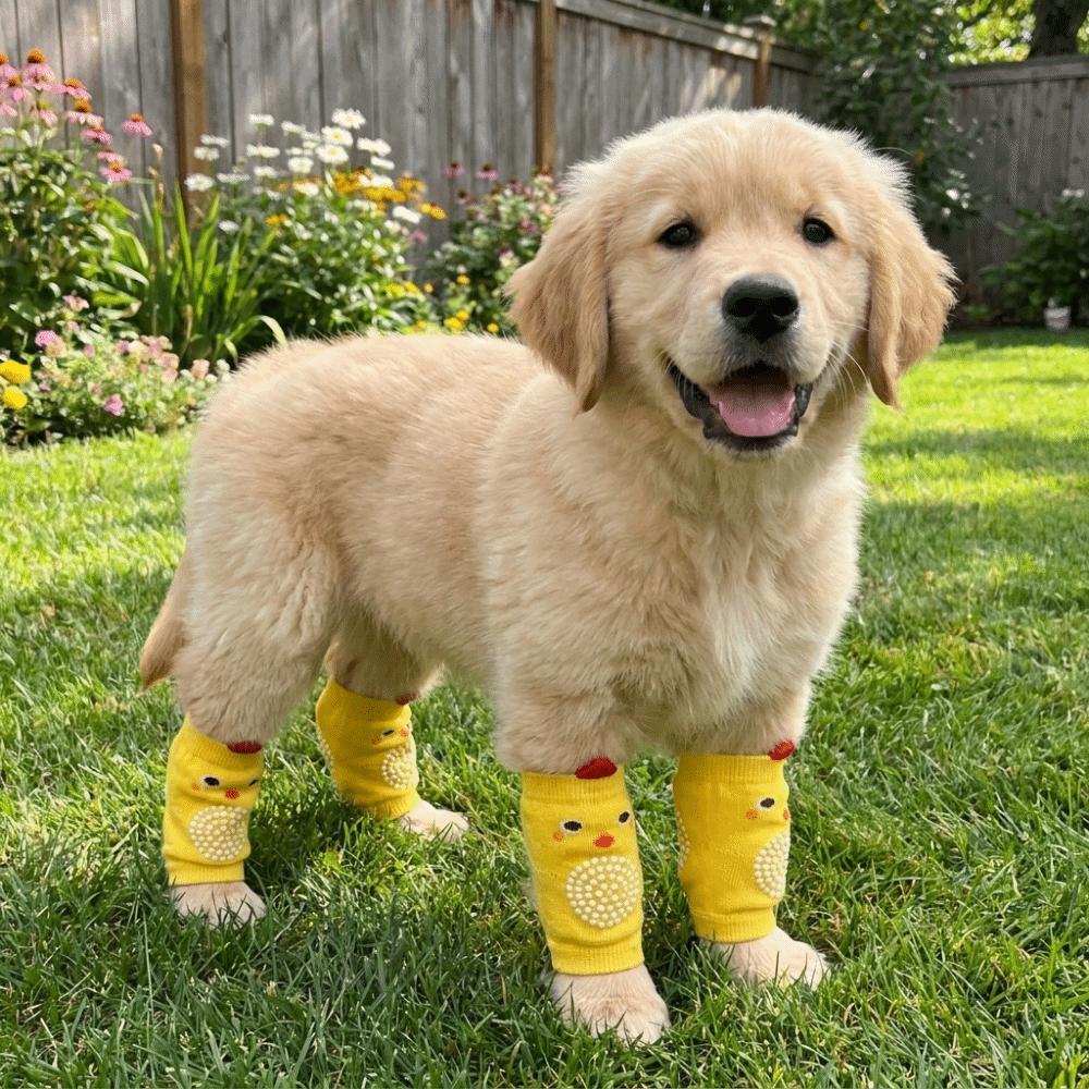 Anti-dirty Pet Knee Pads Soft Dog Leg Warmer Joint Protection Socks Dog Leg Covers Front Rear Legs