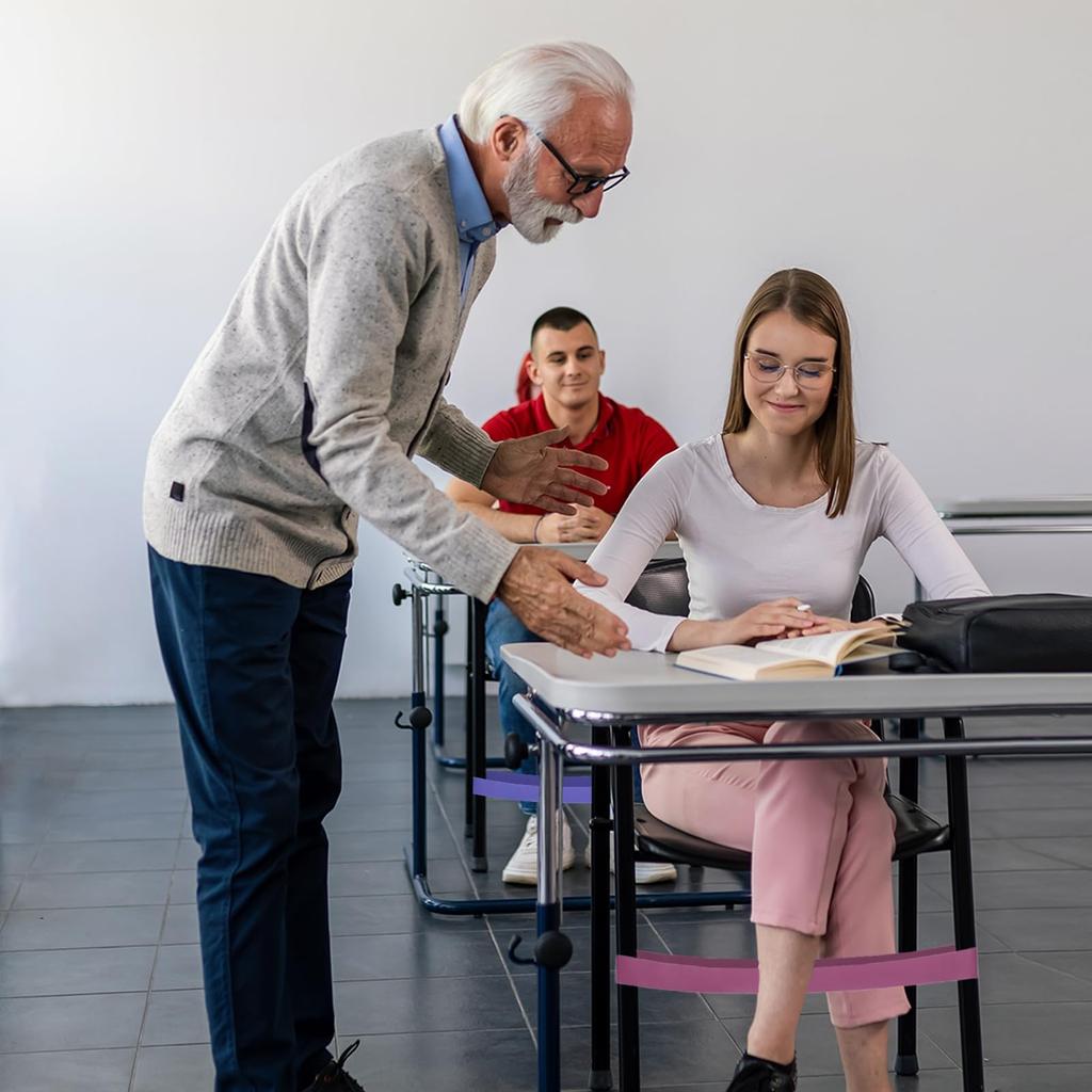 PATIKIL 10PCS Classroom Chair Fidget Bands Bouncy Bands Chair Bands for Anxiety Reduction for Classroom Chairs and Desks Jade Green -