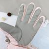 Ski gloves for women in winter cute fleece thickened touch screen warm cold and windproof electric car warm gloves