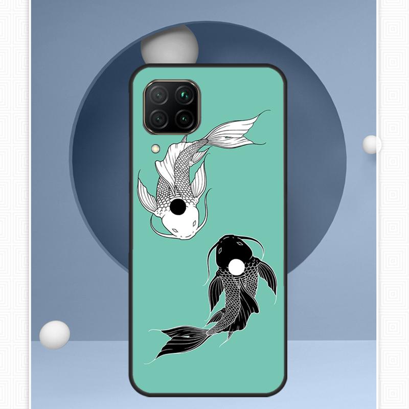 Рыба Кои Инь Ян Для Huawei Nova 12i 12s 11i 8i Y91 Y60 Y70 Y72 Y90 Y61 9 10 SE P20 P40 Lite P30 P60 Pro Чехол