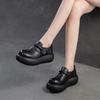 Fashion GKTINOO 2025 Spring New Retro Women's Shoes Handmade Genuine Leather Thick Soled Platform Casual Shoes