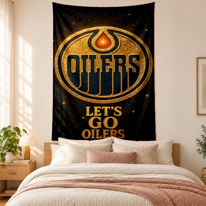 Edmonton Oilers Tapestry highquality for decorating living room bedroom dorm walls ideal as bedroom wallart orholiday gift