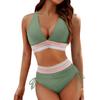Женский раздельный сексуальный бикини, модный бюстгальтер с высокой талией, мягкий купальник без стального бюстгальтера