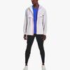Under Armour Run Anywhere Striped Hooded Breathable Jacket Men Jacket White 1374229-100
