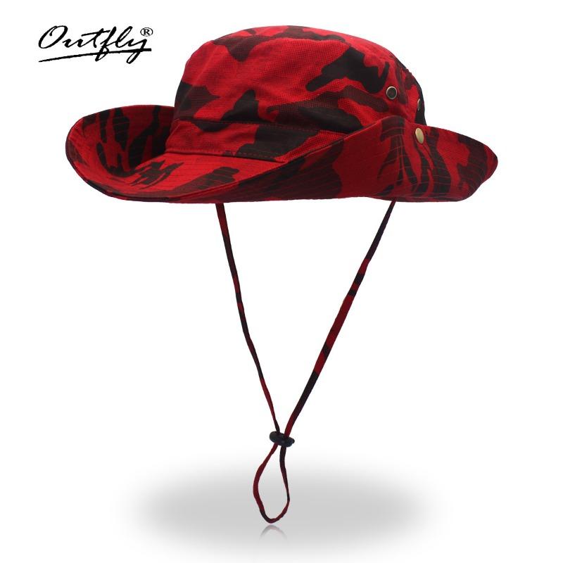 Shade bucket hat men outdoor hiking jungle sports camouflage neck cotton fishing hat