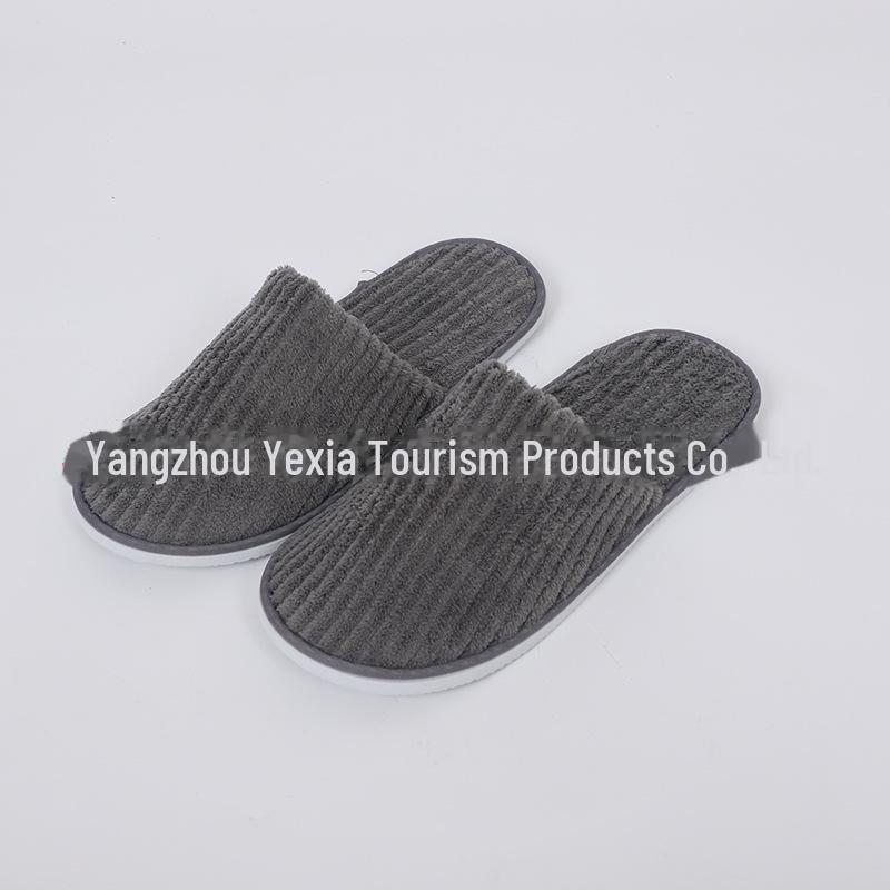 Одноразовые тапочки для гостиниц из кораллового флиса: Впитывает пот, не скользит, дышащий