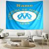 Custom Name Olympique de Marseille Print Tapestry, Backdrop, Easy Setup, Ideal for Bedroom, Office & Living Room, with Aesthetic Wall Hanging Decor.