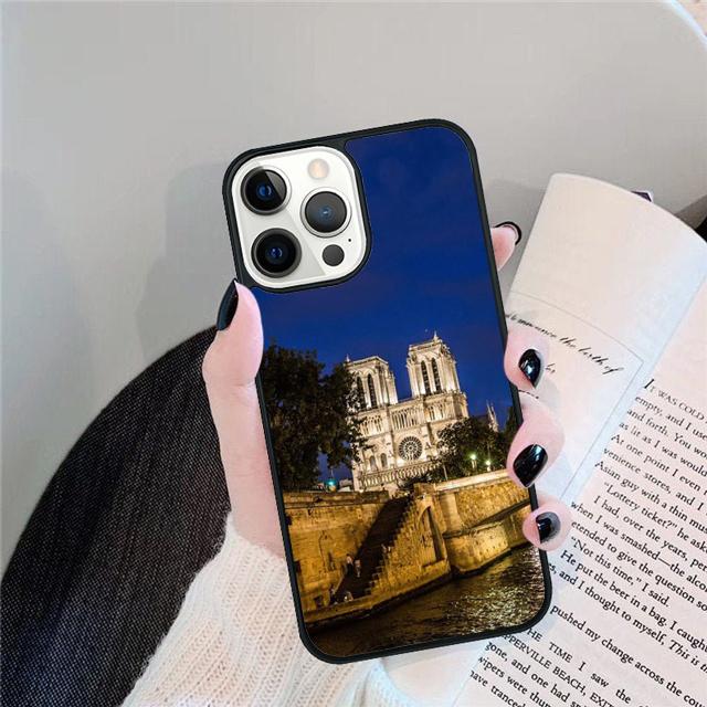 Нотр-Дам де Пари Франция Чехол-Ракушка Для iPhone 17 Air 15 16 14 13 12 Pro Max 11 Pro Max Plus Чехол для Телефона