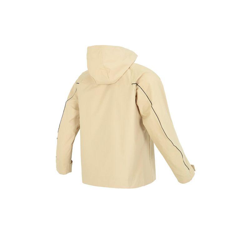 Adidas Solid Color Logo Hooded Jacket Men Outerwear Khaki HY5834