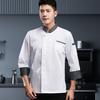 Униформа шеф-повара с короткими рукавами, унисекс, воротник-стойка, мягкая, грязеотталкивающая, свободная, для повара, для кухни, для пекарни, для быстрого приготовления