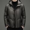 Mens Winter Down Jacket With Hood 90% White Duck Waterproof Warm Outdoor Workwear Coat Cold Weather