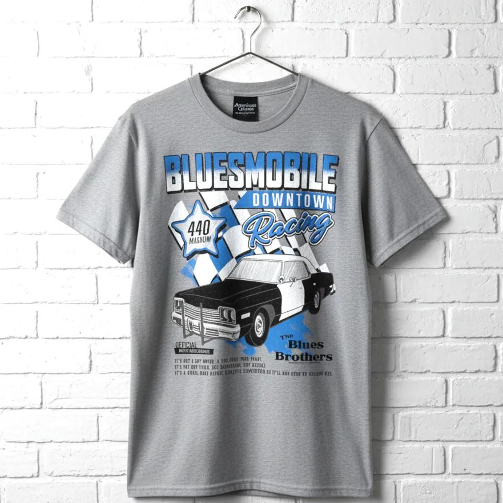 Blues Brothers Bluesmobile Men's T Shirt