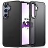 Case - BOOLING - for Samsung Galaxy A34 5G - Shockproof Protection - Translucent Rigid Back - Black Silicone Edge