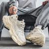 Четыре Сезона Национальный Стиль Прилива Мужские Нишевые Толстоподошвенные Увеличивающие Рост Сетчатые Дышащие Кроссовки Мужская Обувь