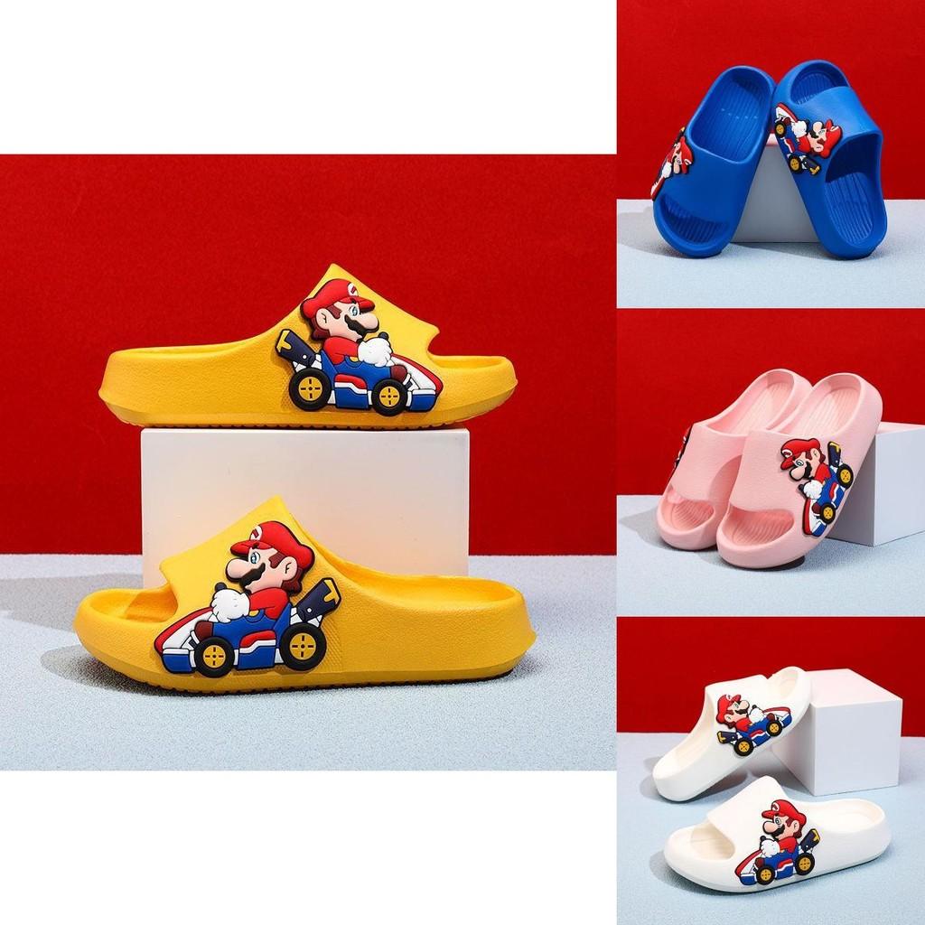 Stylish Mario Themed Children's Slippers For Boys With Non Slip Soft Sole Design In Various Colors