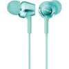 Sony Earphones Mdr Ex250  CanaL Type  Mint BLue  Mdr Ex250 L  Mint BLue  No Mic