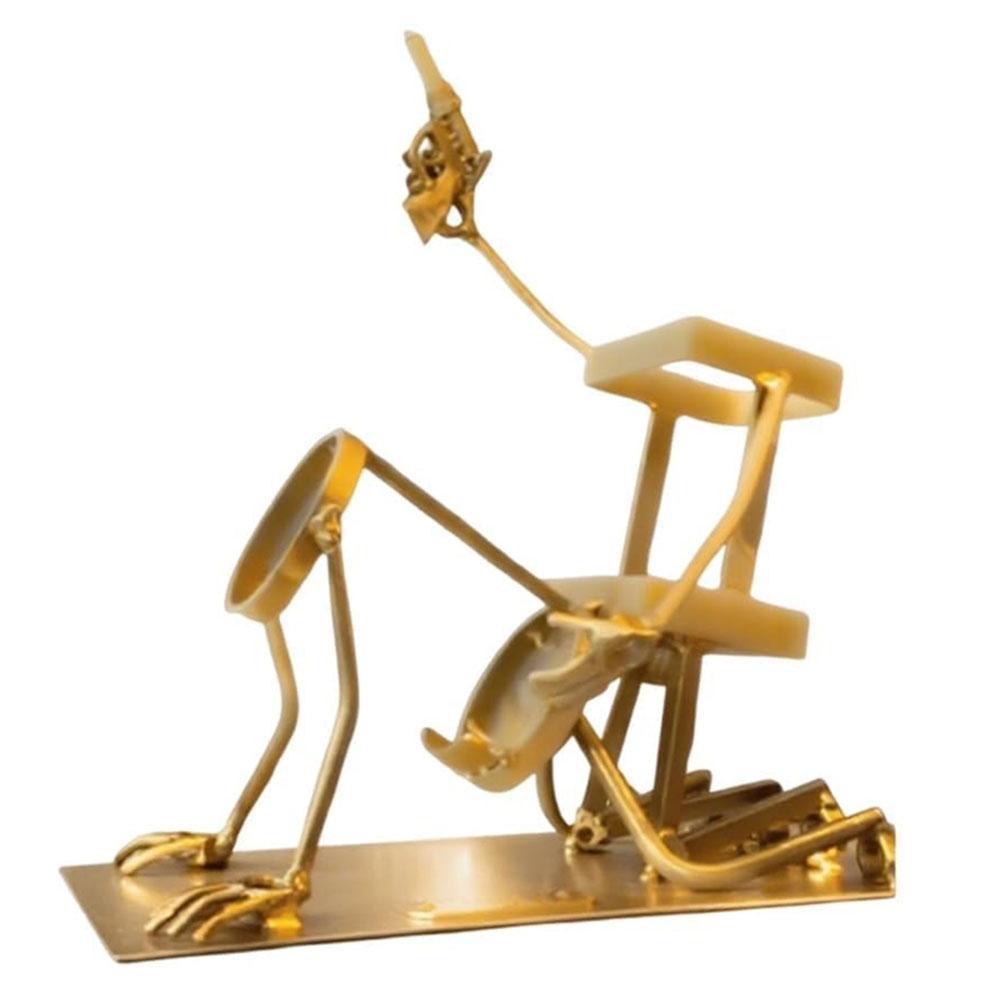 Ретро Металлическая Подставка для Красного Вина Дизайн Черепа Скелета Держатель для Вина Пива Виски Подставка Стойка для Дисплея Бутылок Вина Бар Домашний Декор