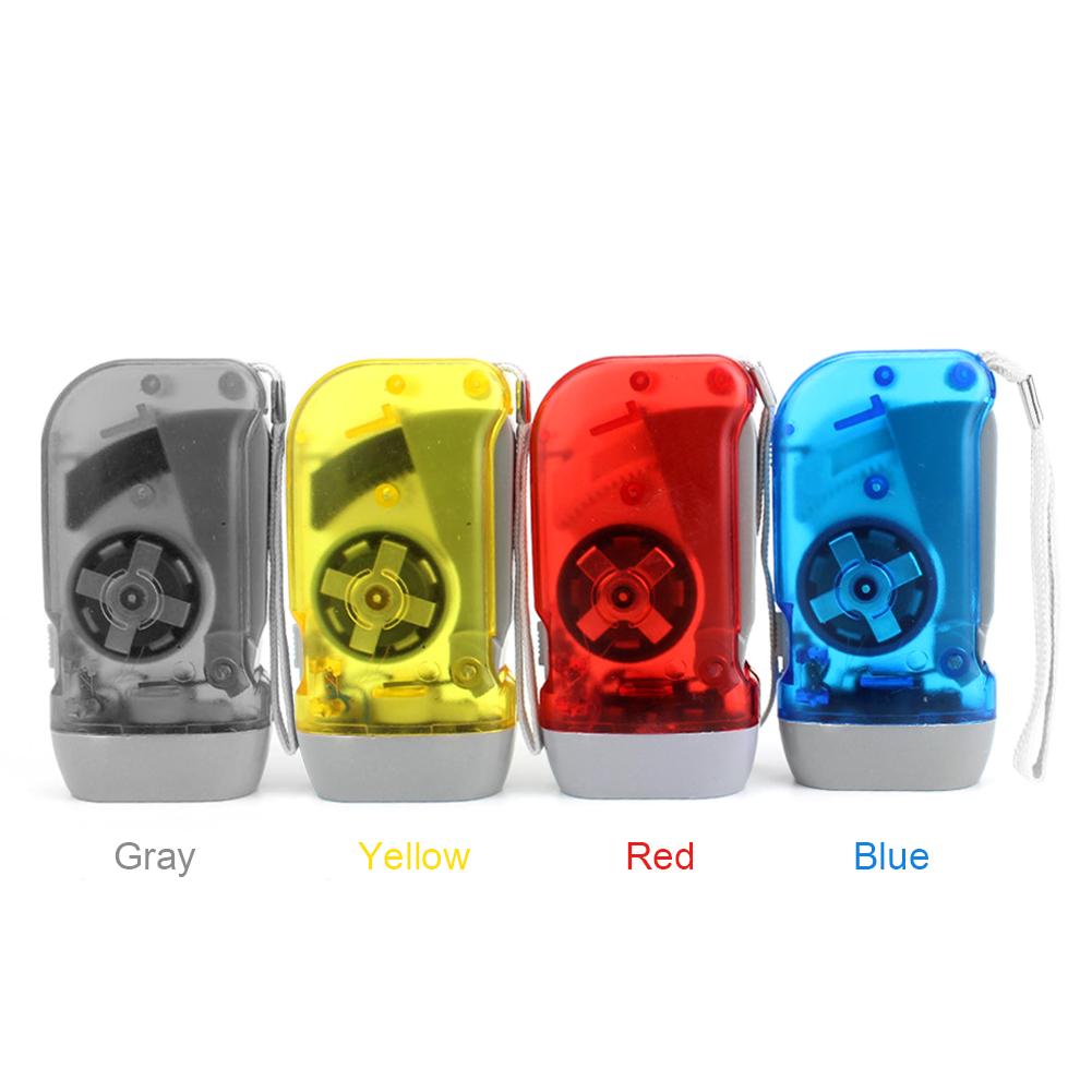 Handy Dynamo Wind Up Flashlight Torch Light Hand Press Dynamo Camping Lighting Lamp Outdoor Emergency Flashlight