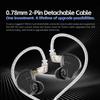 GK KUNTEN PRO HiFi In Ear Earphone Second Generation Dynamic Driver Long Stroke Bass Wired Headphone Type-C Detachable 0.78mm