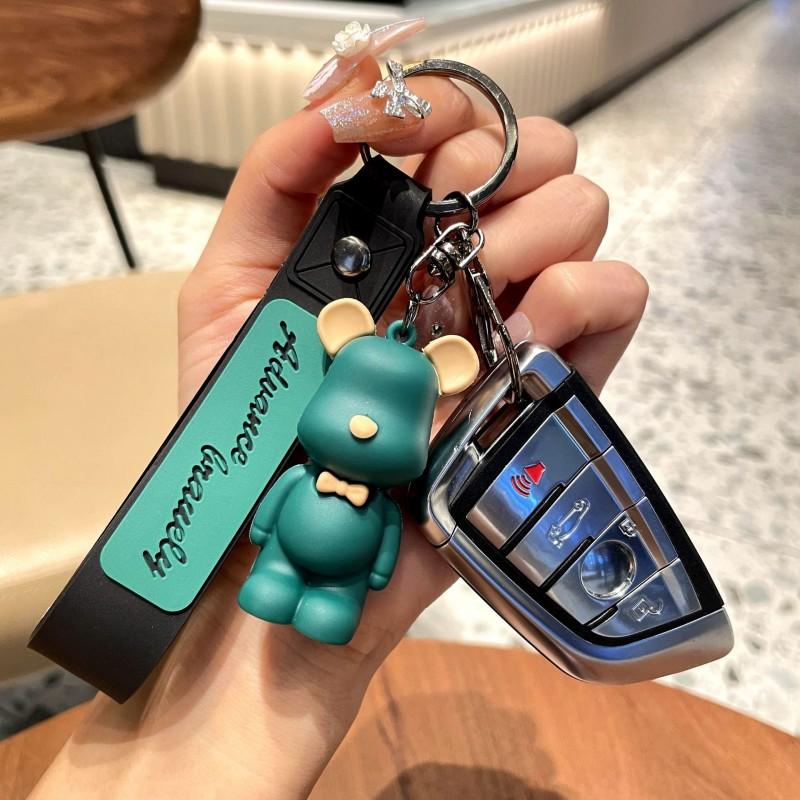 Кукла, силиконовый рюкзак, подвеска, милый подарок, жестокий медведь, автомобильный брелок, креативный галстук-бабочка для мальчиков и девочек, медведь с мультяшным рисунком