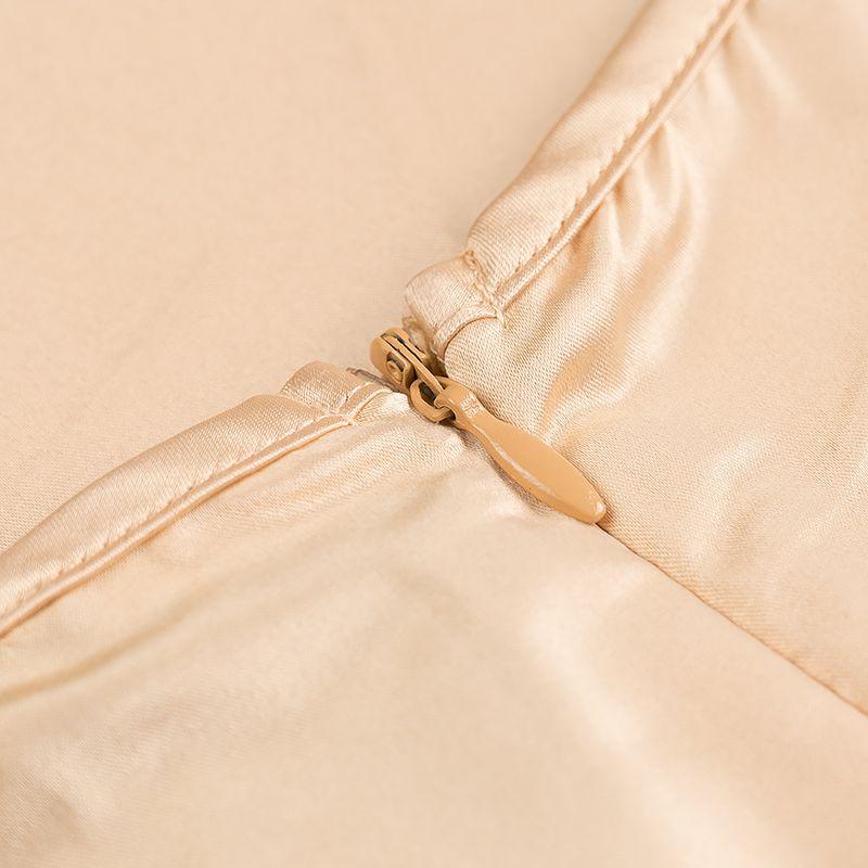 Kaslead New Arrival Women's Clothing Fashion Style Fashion Minimalist Multi-Color Satin Mid Length Long Length Sling Dress