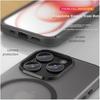 Frosted MagneticCase for IPhone 15 Pro, for IPhone 15 Pro, Semi-Transparent Magnetic Ultra-Thin Shockproof Simple Soft Case, Frosted White