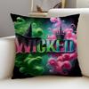 Magical WWickedS Cushion Cover Breathable and skinfriendly linen pillowcase square removable and washable cushion