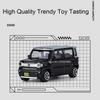 1:48 Suzuki Hustler Model Cars Alloy Diecast Toy Rubber Tires Miniature Vehicle Wheel Shock Absorption Car Perfect Gifts for Kid