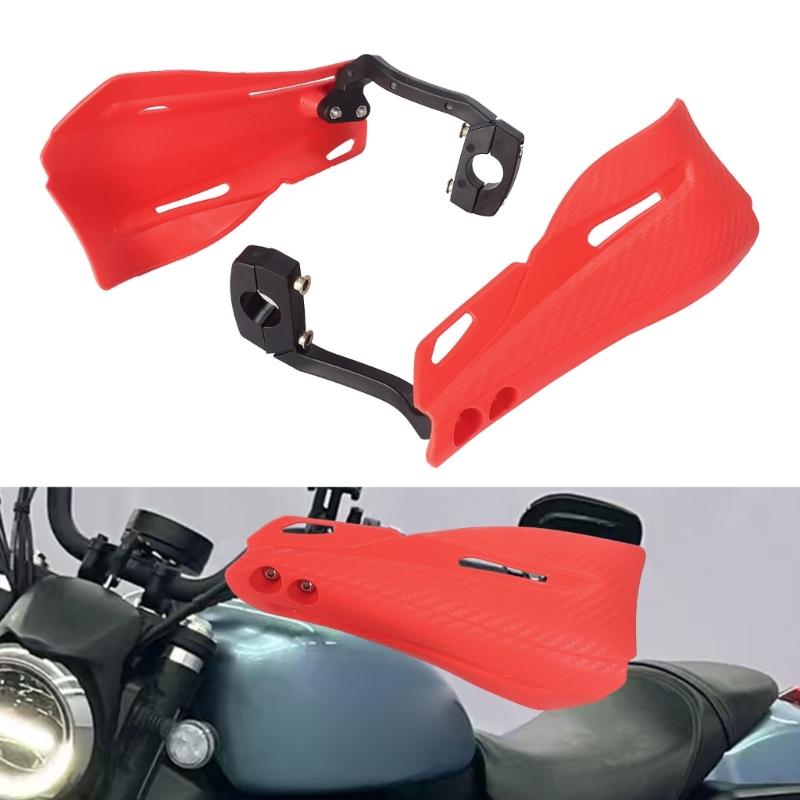 Weatherproof Motorcycle Hand Protectors Ergonomic Design Road Bike Handguards Long Ride Comfort Universal Mounting